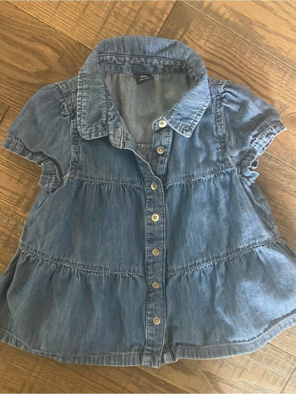 GAP Toddler Girls Size 3 Denim Button-Down Shirt
